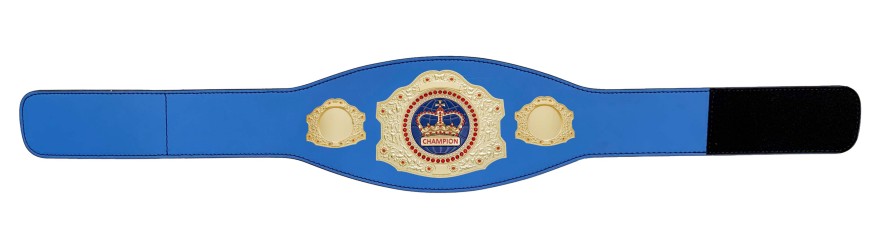 GOLD CHAMPIONSHIP BELT - XXLMIDI/G/BLUEGEMG - AVAILABLE IN 4 LEATHER COLOURS GOLD CHAMPIONSHIP BELT - XXLMIDI/G/BLUEGEMG - AVAILABLE IN 4 LEATHER COLOURS